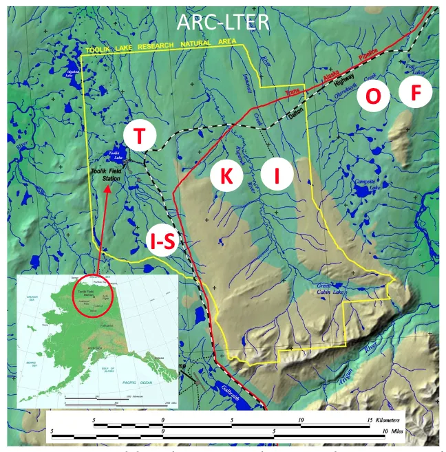 Map of LTER Sites