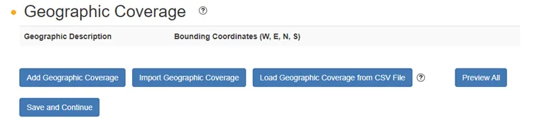 7. Geographic coverage