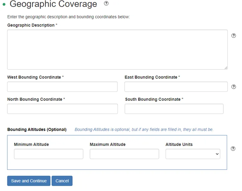 12. Geographic coverage